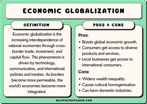 Economic Globalization – Pros and Cons (with Examples)