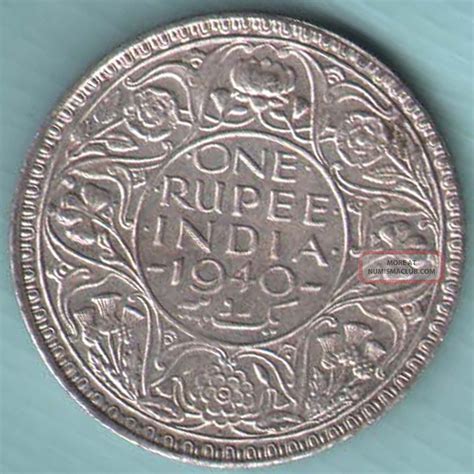 British India - 1940 - One Rupee Kg Vi - Rare Coin K18