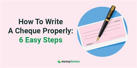 How To Write A Cheque In Canada 6 Easy Steps Moneygenius