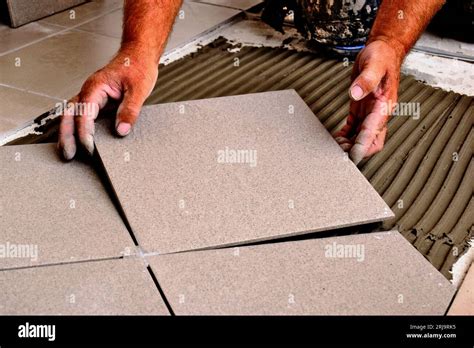 Trowel On Cement Based Grout Tile Base Large Ceramic Floor Tiles Plastic Or Vinyl Spacer Work