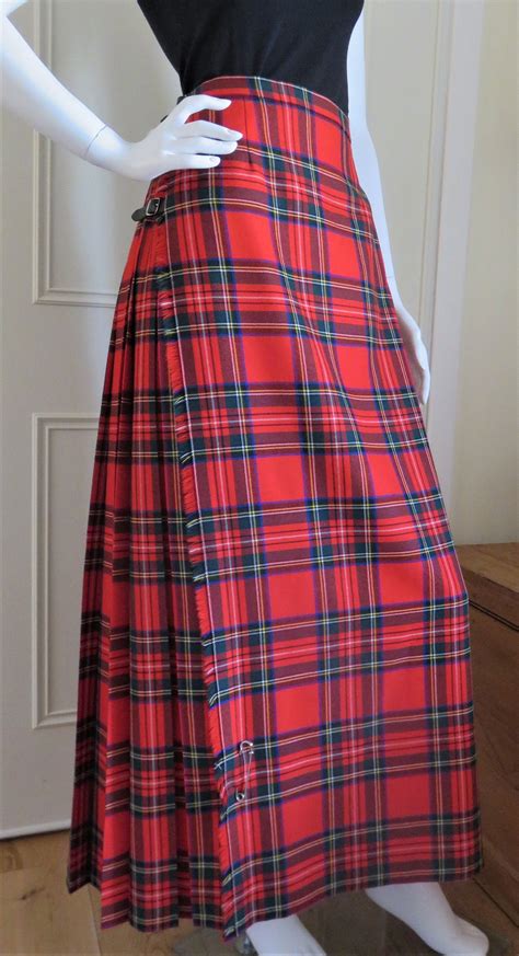 Tartan Evening Kilt Skirt Full Length Made In Scotland Etsy