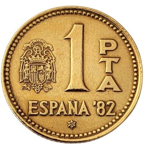 Moneda 1 Peseta Año 1980 Estrella 82 MUNDIAL FUTBOL 82 España Etsy