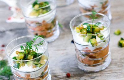 Verrine Tartare De Saumon Laneth Et Courgettes Po L Es Les D Lices