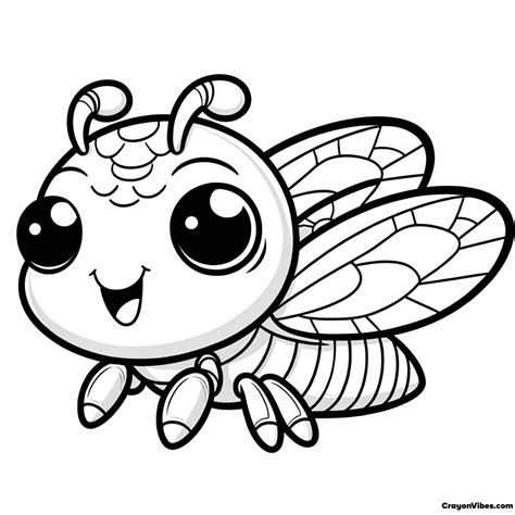 Cicada Coloring Pages Free Printable For Kids And Adults