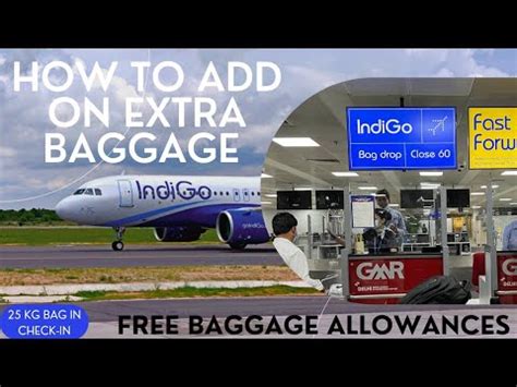 Indigo Airlines Excess Baggage Allowance How To Pre Book Check In