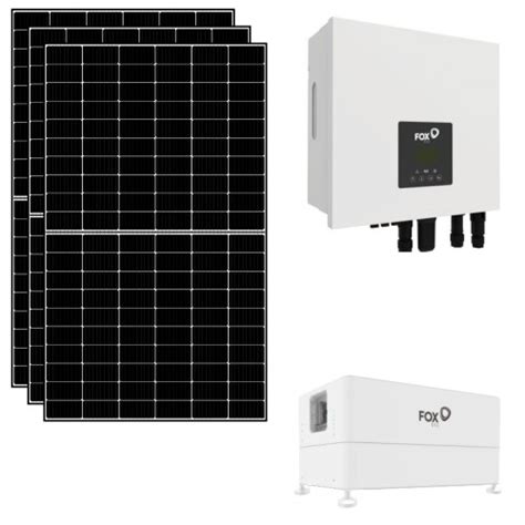 Kit Fotovoltaico Kwp Con Accumulo Kwh Con Pannelli Inverter Fox