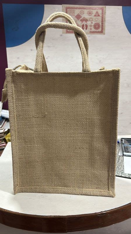 Printed Jute Bags For Promotion Gift Packaging Grocery Handle Type