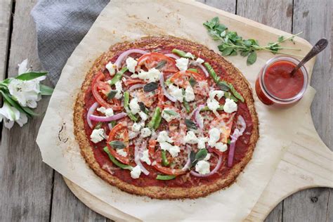 Cauliflower Pizza Crust With Garlic Dr Axe