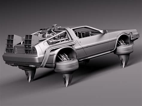 Back To The Future Delorean Episode 2 Future 3d Model 149 3ds C4d Fbx Lwo Max Obj Free3d