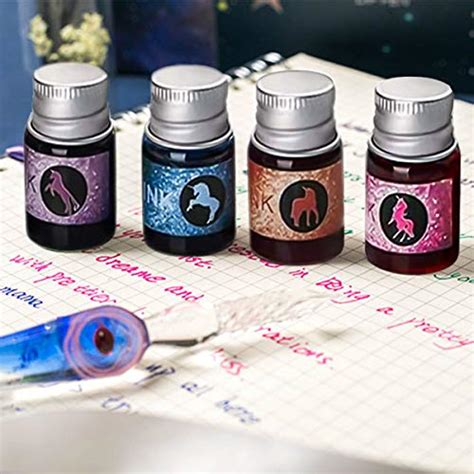 by Unbranded Glass Dip Pen Ink Set - Crystal Calligraphy Dip Pens quill ...