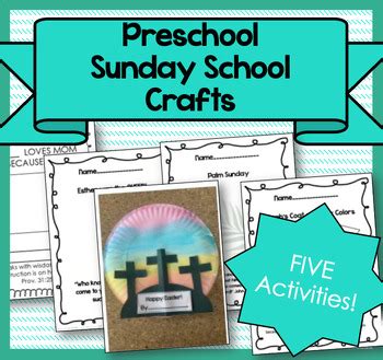 Preschool Sunday School Crafts by Miz Riz Elementary Resources | TPT