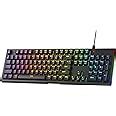Redragon K670 RGB Backlit Gaming Keyboard 104 Keys Hot Swap Wired Mechanical Keyboard Upgraded