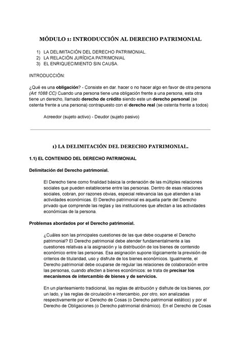 Módulo 1 Apuntes derecho civil modulo 1 MÓDULO 1 INTRODUCCIÓN AL