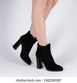 Naked Female Legs Black Boots On Stock Photo Shutterstock