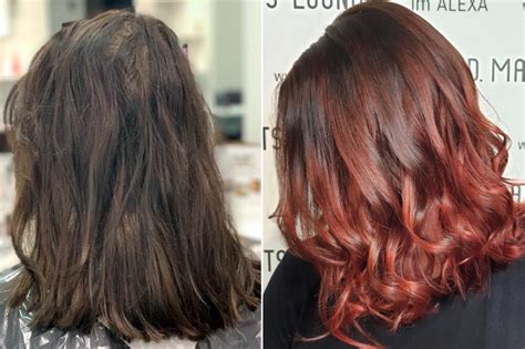 Haare Rot oder Dunkelrot färben beste Frisuren