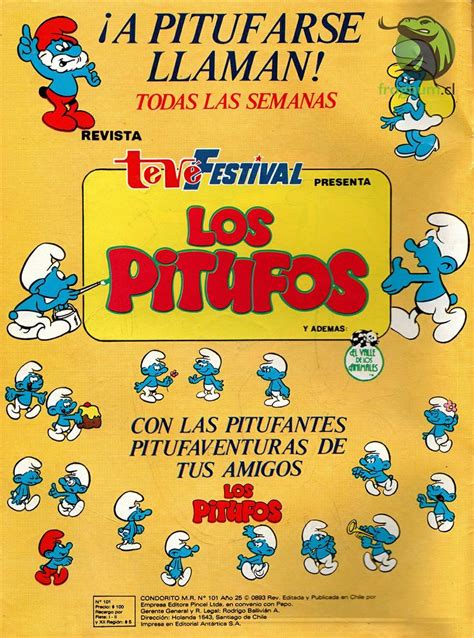 An Advertisement For The Festival Los Prietos Featuring Smurfs And