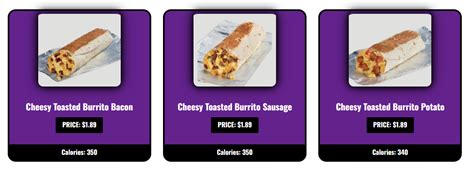 Taco Bell Breakfast Menu With New Updated Prices 2025