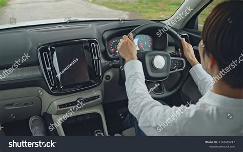 Asian Woman Driving Car Drivers Seat Stock Photo 2147685247 Shutterstock
