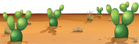 Natural Environment Lanscape Scene Illustration Vector Clipart Vector