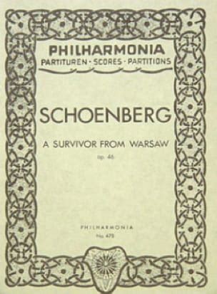 A Survivor From Warsaw Op Partitur Schoenberg Partition