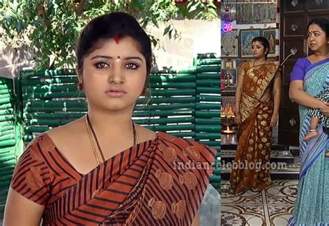 Mahalakshmi Tv Serial Actress CS3 2 Hot Sari Caps Starcelebblog