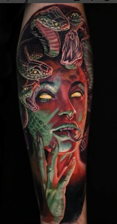 Pin By Egor Gavrilenko On Tattoo Color Medusa Tattoo Chest Piece