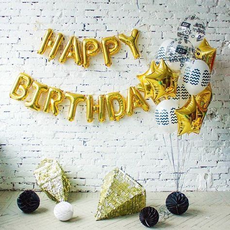 Наши новиночки Надпись Happy Birthday и пучок из стандартных шаров и ...