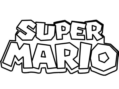 Super Mario Coloring Pages