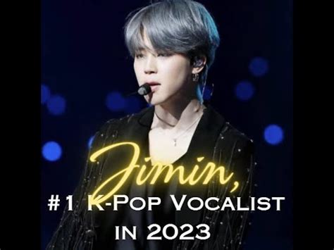 280623 Jimin Dose Jimin 1 K Pop Vocalist In 2023 YouTube