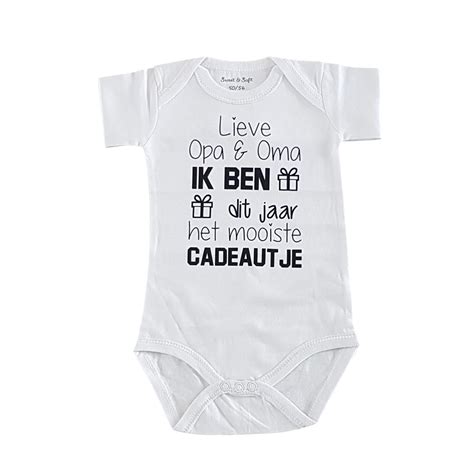 Baby Rompertje Met Tekst Cadeau Lieve Opa En Oma Ik Ben Dit Jaar Het