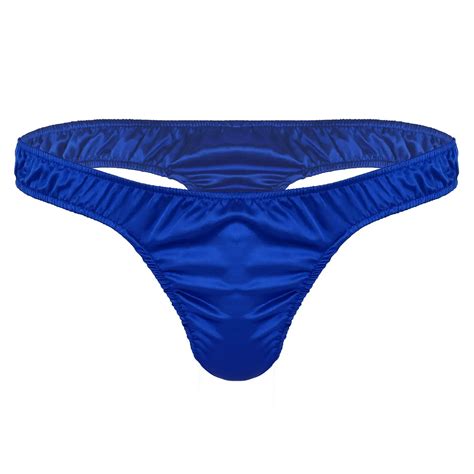 Sexy Heren Slips Ondergoed Lingerie Zacht Glanzend Gerimpeld Laag Uitgesneden Bikini String