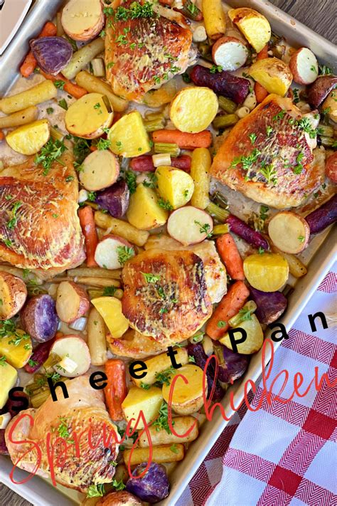 Sheet Pan Spring Chicken Dinner Lou Lou Girls