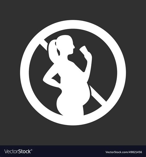 Do Not Drink Alcohol During Pregnancy Royalty Free Vector