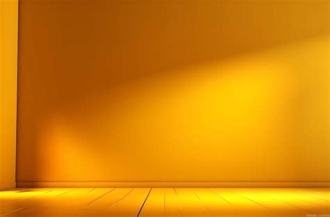 Premium AI Image | Yellow Background Glows under Spotlight Beams