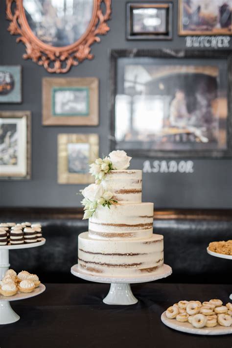 Romantic Ivory Naked Cake