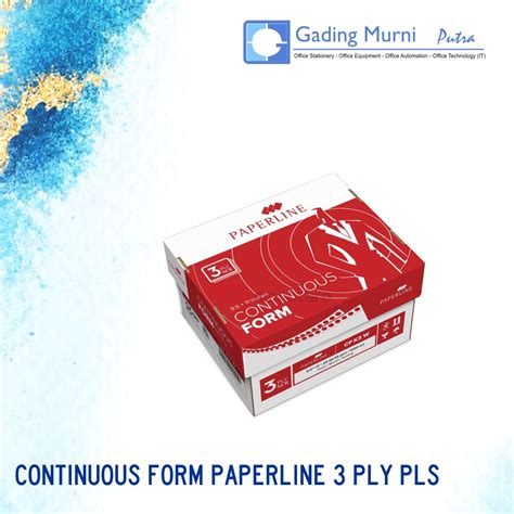 Jual Kertas Continuous Form PAPERLINE 3 PLY PLS Shopee Indonesia