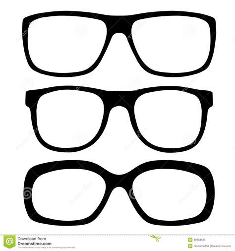 Eyeglasses Set Stock Vector Illustration Of Eyesight 49184615