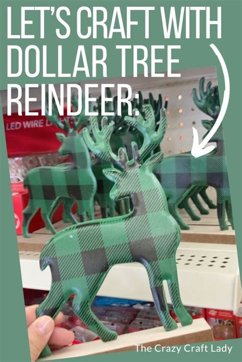 Dollar Store Reindeer Stocking Hooks The Crazy Craft Lady