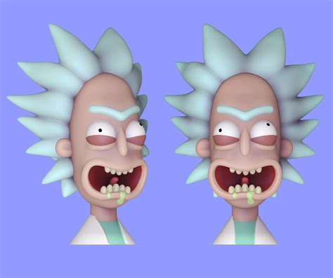 Archivo STL Gratis Rick Sanchez BustModelo Para Descargar Y Imprimir