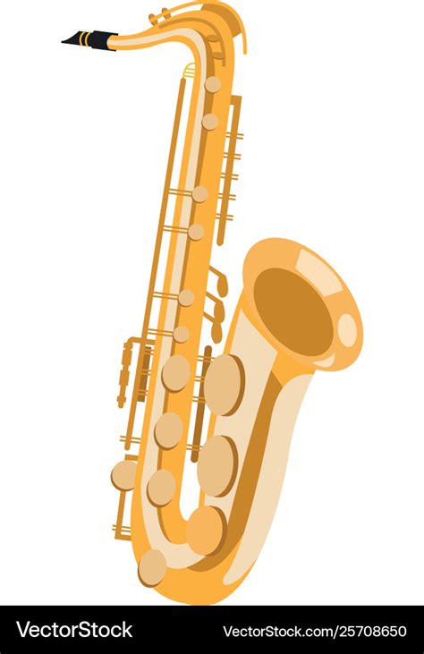 Saxophone Icon Cartoon Royalty Free Vector Image