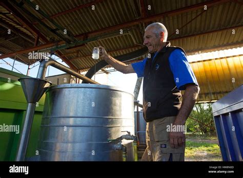 France Vaucluse Monieux Lavender Distillery Stock Photo Alamy