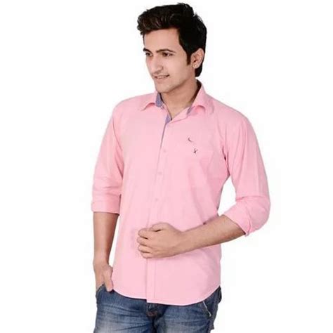 M Pink Mens Full Sleeve Shirt At Rs 232 In New Delhi Id 14571471633