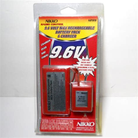 Nikko Rc 96v Rechargeable Nicd Ni Cad Battery Pack With Quick Charger 1299 Ebay