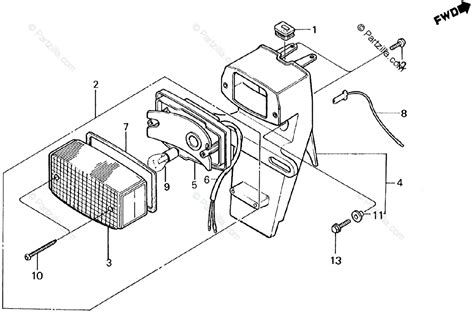 Honda Scooter Oem Parts Diagram For Taillight Partzilla