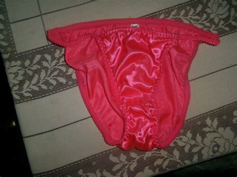 Vintage Joe Boxer Satin String Bikini Panties Shiny Slippery Second