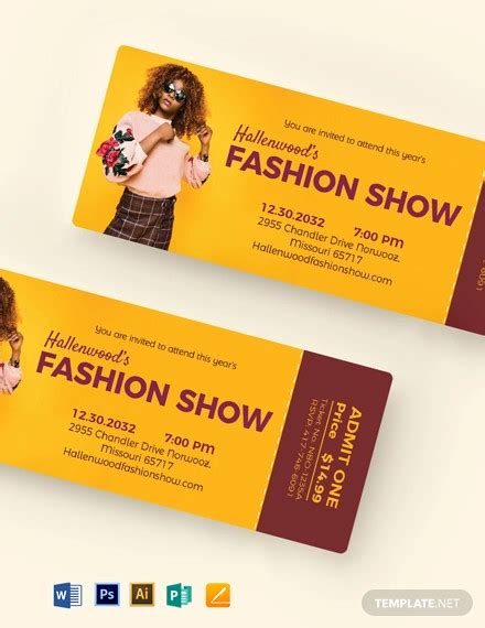 Event Show Time Ticket - 12+ Examples, Illustrator, Word, Pages ...