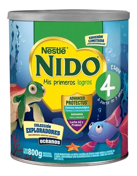 Nido 4 Prebio3 leche en polvo lata x 800g Nestlé en Precialo Leche