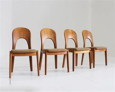 Set Vintage Danish Dining Chairs By Niels Koefoed For Koefoeds Hornslet