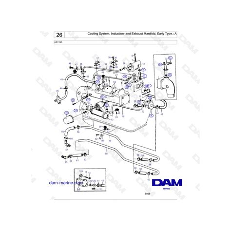 Volvo Penta AQ115 Cooling System Induction And Exhaust Manifold