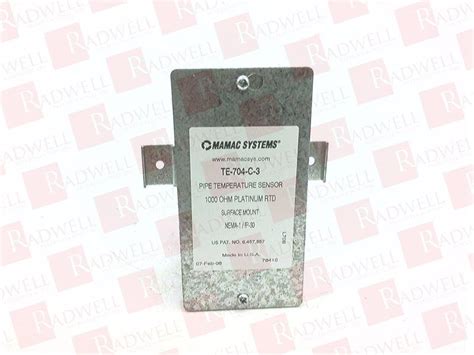 TE 704 C 3 Thermocouple RTD By MAMAC SYSTEMS